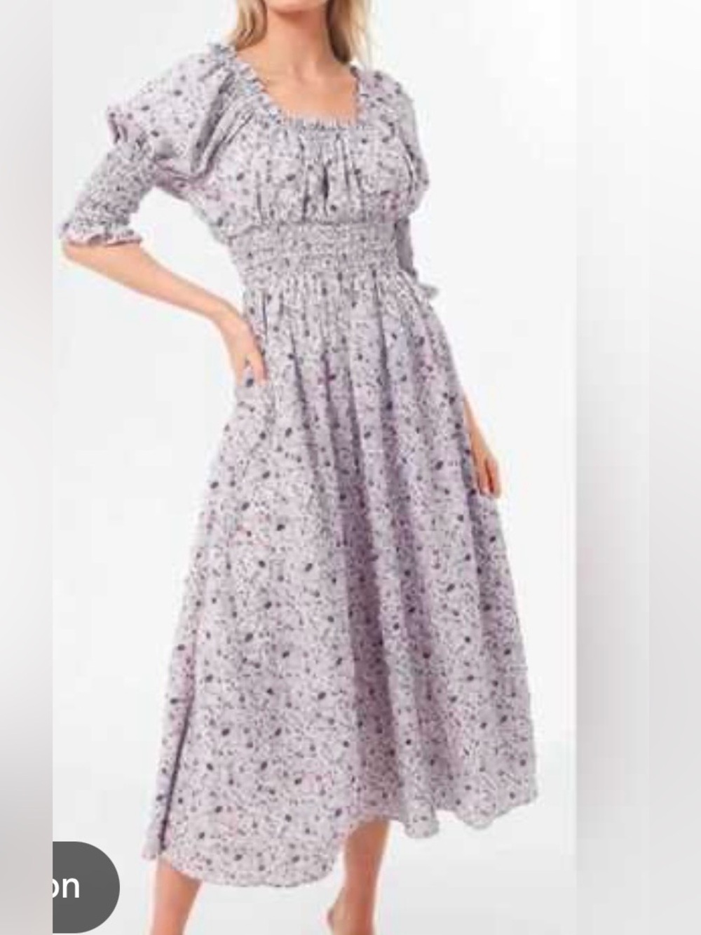 TUCKERNUCK Hyacinth House Maxi Dress Medium Floral Purple NWT